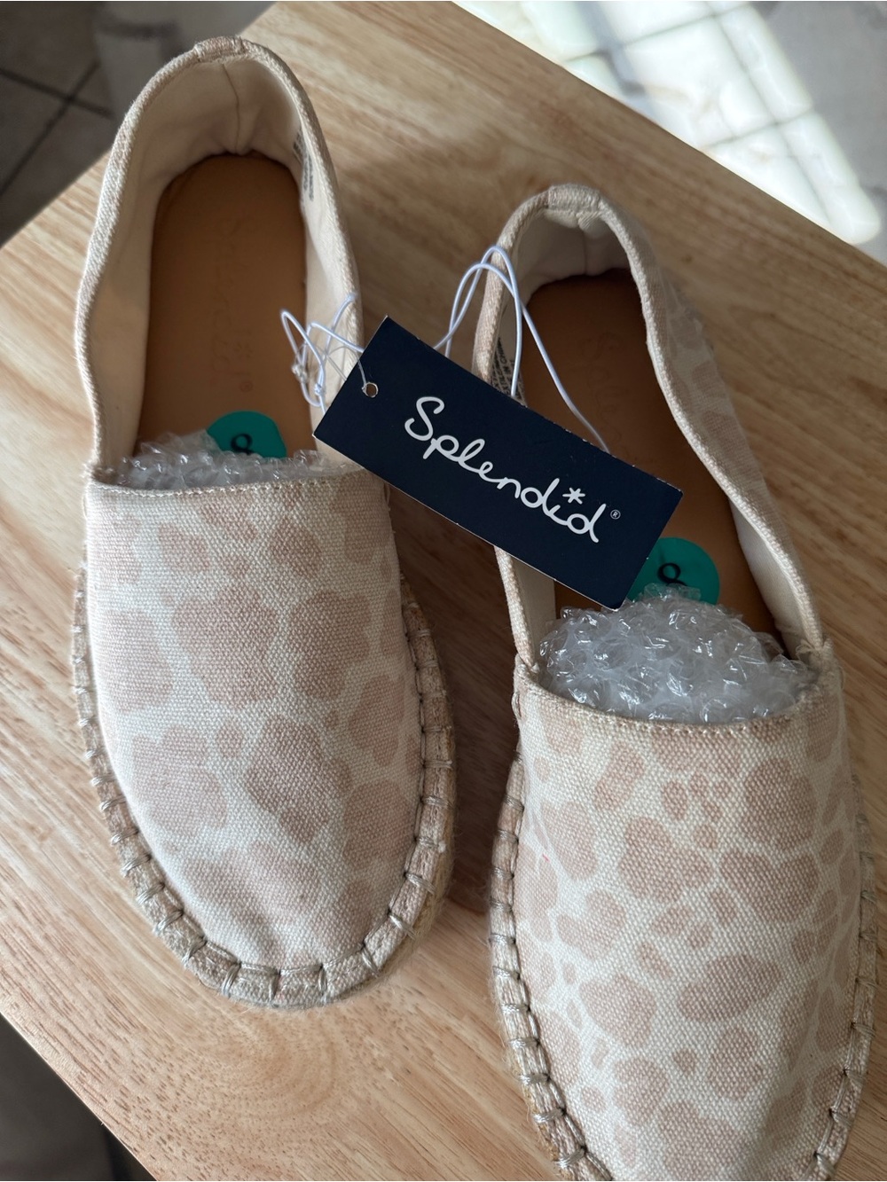 Splendid Beige Leopard-Print Espadrille Platform Slip-On - Picture 4 of 4